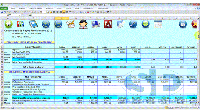 Soluciones en Excel - Calculo Impuestos Personas Fisicas